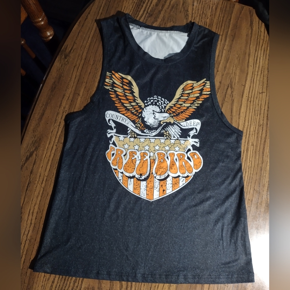 Free Bird Graphic Tank Top